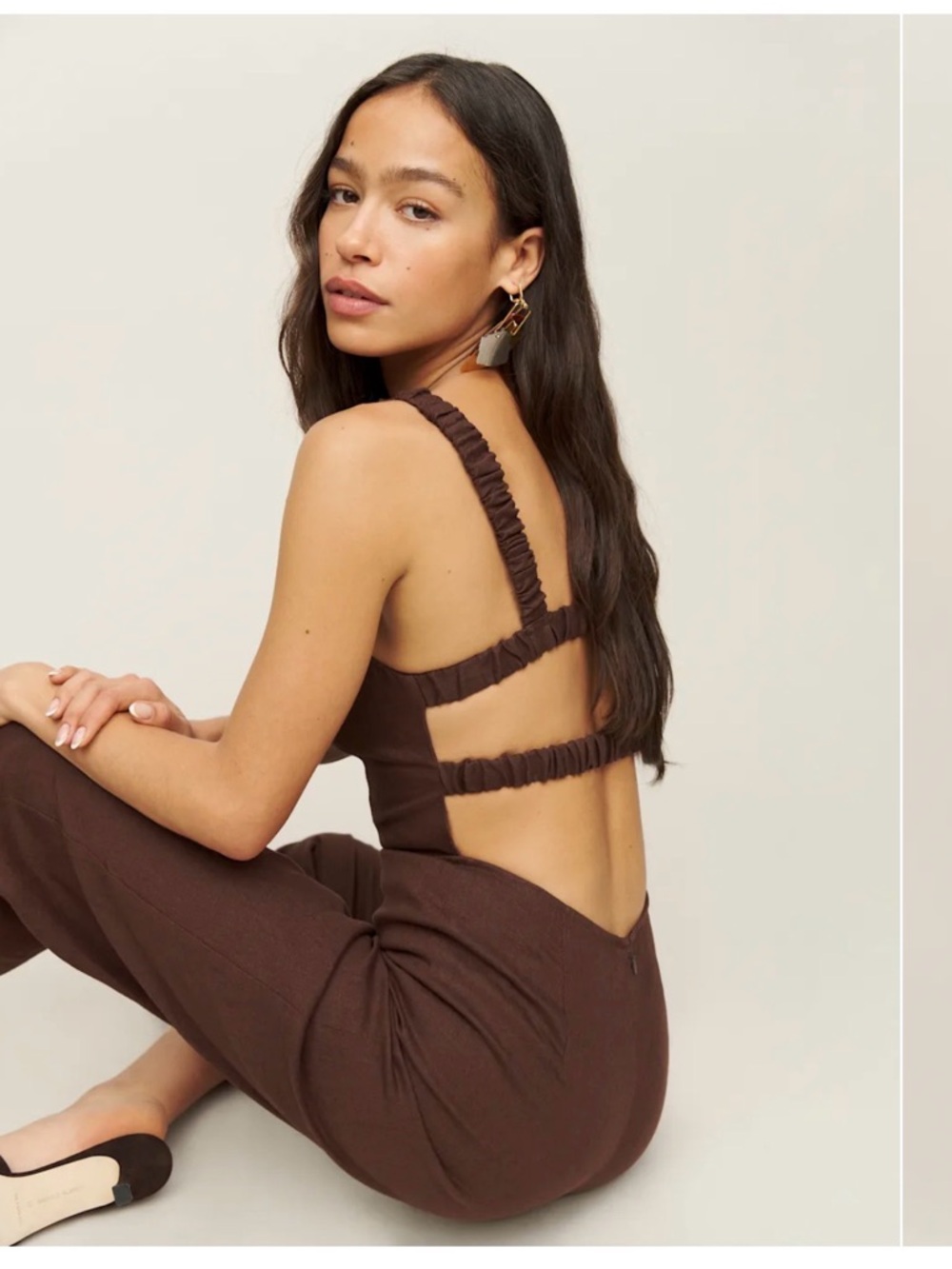 Reformation Harlow Linen Jumpsuit - Picture 2 of 5